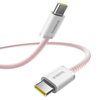 Baseus - Data Cable Dynamic 4 Series (P10381400411-01) - Type-C, Gyors töltés, 100W, 480Mbps, Intelligens chip, 2m - Rózsaszín - 2. kép