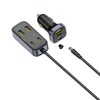 Baseus - Autós töltő BackseatPal L1 (C00081100121-00) - 3x USB, 3x Type-C, PD3.0, 110W, Gyors töltés + 1,5m hosszabbító kábel - Fekete - 2. kép