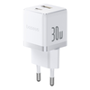 Baseus - Fali töltő Palm (P1011160A213-01) - Type-C kábellel, Gyors töltés, 2 az 1-ben, USB, USB-C, 30W, 20V/3A - Hold fehér - 3. kép
