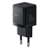 Baseus - Fali Töltő Palm (P1011160A113-00) - Gyors Töltés, 2 az 1-ben, USB, Type-C, 30W - Fekete - 2. kép