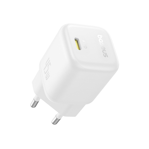 Baseus - Fali Töltő PicoGo (P10176800213-00) - GaN, Gyors Töltés, 45W, USB-C - Holdfehér