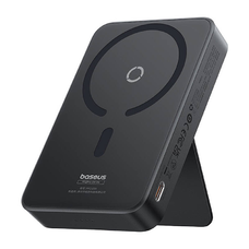 Baseus - MagPro mágneses Power Bank PPCXZ05 (P10064101123-00) - USB-C, 5000mAh, 20W, MagSafe, Type-C kábel, 3A, 30cm - Fekete