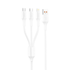 FONENG kábel XS01 3in1 3A 1.2M Fehér - 0. kép