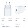 JELLICO fali töltő C8 PD 20W 1xUSB-C Fehér - 1. kép