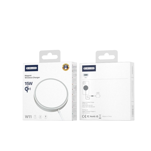 JELLICO vezeték nélküli töltő MagSafe W11 15W Fehér