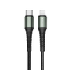JELLICO B10 USB-C - Lightning PD 20W 1M Fekete Lightning USB kábel - 0. kép