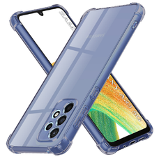  Techsuit - Ütésálló Átlátszó Szilikon - Samsung Galaxy A33 5G - Füst Fekete tok
