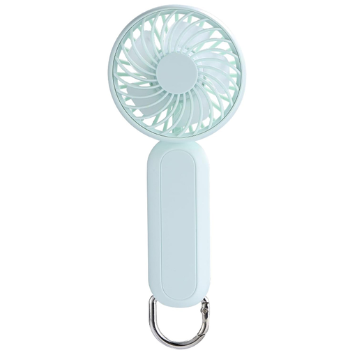 Techsuit - Kézi ventilátor (A217) - USB újratölthető, három sebességes, 1200mAh - Zöld