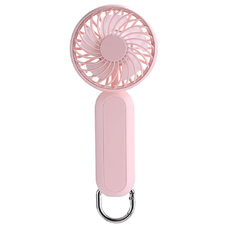 Techsuit - Kézi Ventilátor (A217) - USB Újratölthető, Három Sebesség, 1200mAh - Rózsaszín
