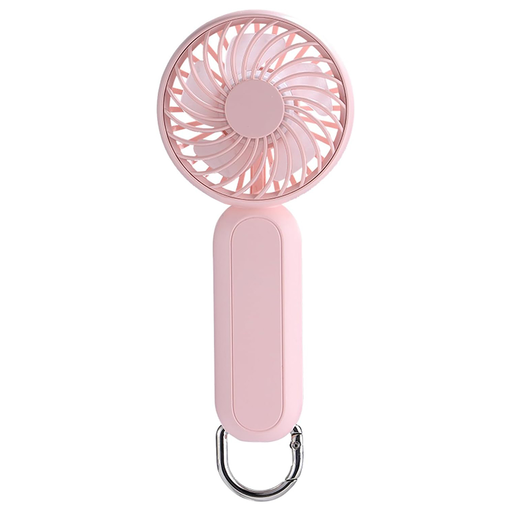 Techsuit - Kézi Ventilátor (A217) - USB Újratölthető, Három Sebesség, 1200mAh - Rózsaszín