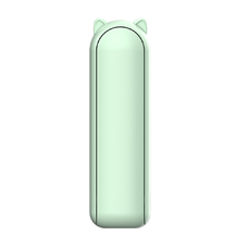 Techsuit - Mini hordozható kézi ventilátor (HZ001) - 2000mAh, USB-vel újratölthető, 3 állítható sebességgel - Zöld
