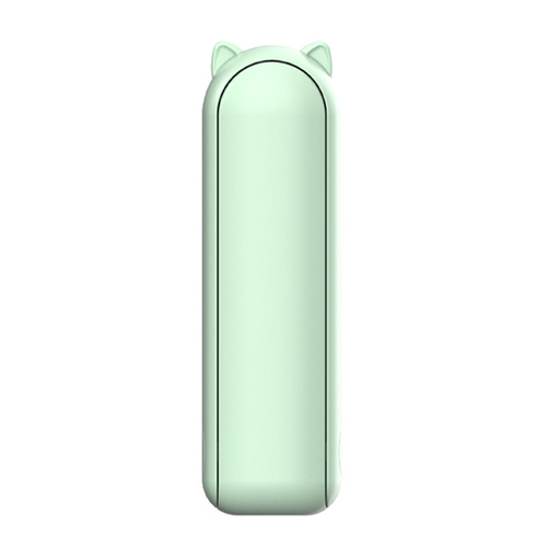 Techsuit - Mini hordozható kézi ventilátor (HZ001) - 2000mAh, USB-vel újratölthető, 3 állítható sebességgel - Zöld