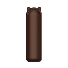 Techsuit - Mini Hordozható Kézi Ventilátor (HZ001) - 2000mAh, USB-vel Tölthető, 3 Sebességfokozattal Állítható - Barna