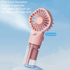 Techsuit - Kézi Ventilátor (G10) - Hordozható, párásítóval, négy sebességfokozattal, USB - Fekete - 1. kép