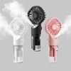 Techsuit - Kézi Ventilátor (G10) - Hordozható, párásítóval, négy sebességgel, USB - Fehér - 0. kép