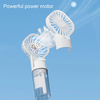 Techsuit - Kézi Ventilátor (G10) - Hordozható, párásítóval, négy sebességgel, USB - Rózsaszín - 4. kép
