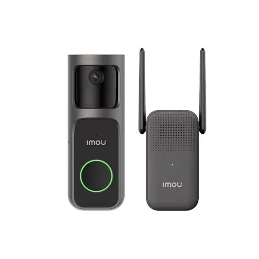 Imou - Doorbell 2S Készlet (DB-2SP-3T0W/DS2S) - 3MP, Kétirányú beszélgetés, 5000mAh, 8x Digitális Zoom - Fekete