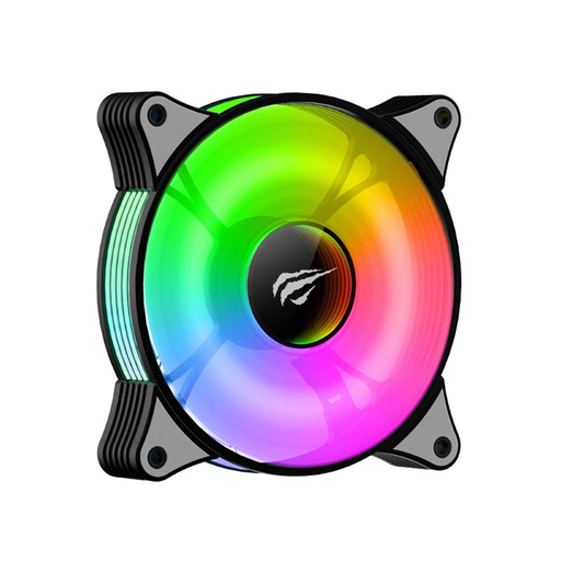 Havit - Hűtőventilátor (F2095) - számítógéphez, 600~1800RPM, 38dB, 1.44W, LED világítás - fekete