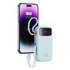 Baseus - Qpow Pro+ Power Bank (P10055003313-00) - Lightning, 2x Type-C, USB, 22,5W, 10000mAh, Type-C kábel, 30 cm - Kék - 1. kép