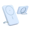 Baseus - PicoGo Magsafe Power Bank (P10076800313-00) - Type-C, Qi2, Gyors töltés, 20W, 5000mAh, Forgatható állvány, Type-C kábel - Kék - 1. kép