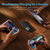 Baseus - Star-Lord Power Bank (PPXJ100001) - 2x USB, Type-C, Micro-USB, 22.5W, 10000mAh, Type-C kábel, 3A, 30cm - Fekete - 4. kép