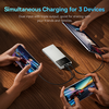 Baseus - Star-Lord (PPXJ100002) külső akkumulátor - 2x USB, Type-C, Micro-USB, 22,5W, 10000mAh, Type-C kábel, 3A, 30cm - Fehér - 4. kép