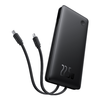 Baseus - Airpow Air Lite Power Bank (P10067501123-00) - USB, Type-C, Kettős kábel USB-C, Lightning, 22,5W, 10000mAh - Fekete - 3. kép
