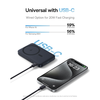 Baseus - PicoGo Magsafe Power Bank (P10076802123-00) - Type-C, Qi2, Gyors töltés, 20W, 5000mAh, Forgatható állvány, USB-C kábel - Fekete - 2. kép