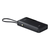 Baseus - Bipow 2 Power Bank (P10077101113-01) - Beépített USB-C kábel, Type-C, USB, Intelligens kijelző, 20000mAh, 20W - Fekete - 3. kép