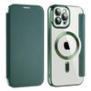 Techsuit - SmartMag Könyv Tok - iPhone 12 Pro Max - Zöld tok - 0. kép