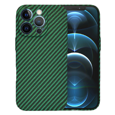 Techsuit - Karbonit Szálhéj - iPhone 12 Pro Max - Zöld tok