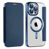 Techsuit - SmartMag könyv tok - iPhone 12 Pro Max - Kék - 0. kép