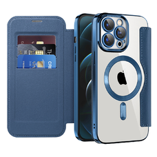 Techsuit - SmartMag könyv tok - iPhone 12 Pro Max - Kék