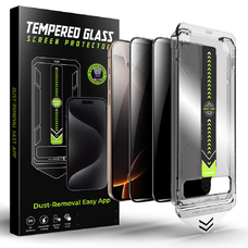 Techsuit - TitanGlass Teljes Borítás (2 darab) - iPhone 13 Pro Max / iPhone 14 Plus - Adatvédelem