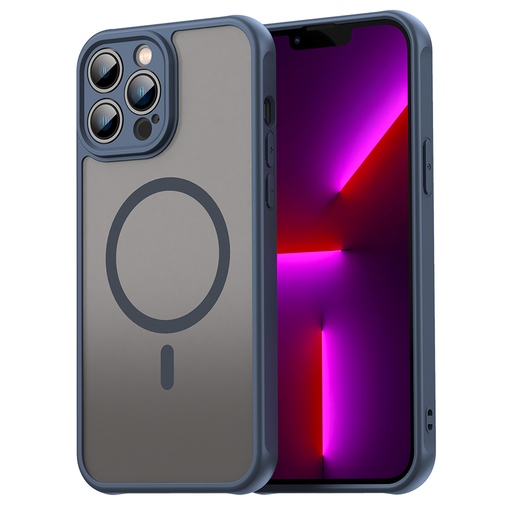 Techsuit - HaloFrost II MagSafe - iPhone 13 Pro Max - Tengerészkék tok