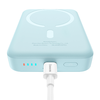 Baseus - Mini Air Power Bank (P10059001313-00) - Type-C, MagSafe töltés, 20W, 10000mAh, Type-C kábel, 30 cm - Kék - 1. kép