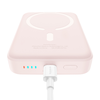 Baseus - Mini Air Power Bank (P10059001413-00) - Type-C, MagSafe töltés, 20W, 10000mAh, Type-C kábellel, 30cm - Rózsaszín - 1. kép