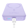 Baseus - Mini Air Power Bank (P10059001513-00) - Type-C, MagSafe Töltés, 20W, 10000mAh, C-típusú kábel, 30cm - Lila - 1. kép