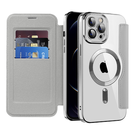 Techsuit - SmartMag Könyv Tok - iPhone 12 Pro Max - Szürke tok Techsuit - SmartMag Könyv Tok - iPhone 12 Pro Max - Szürke tok