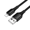 Hoco 2,4A 1 m X120 fekete Lightning USB kábel - 0. kép Hoco 2,4A 1 m X120 fekete Lightning USB kábel - 0. kép