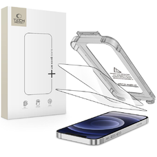 Tech-protect Quick Set+ 2 darabos készlet iPhone 12 / 12 Pro Fekete üvegfólia