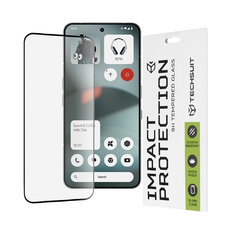 Techsuit - 111D Teljes Borítású / Teljes Ragasztású Üveg - Nothing Phone (3) - Fekete üvegfólia