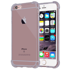 Techsuit - Ütésálló Átlátszó Szilikon - iPhone 5/5s/SE - Füstös Fekete tok