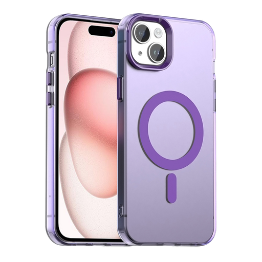 Techsuit - CandyCase MagSafe - iPhone 15 - Lila tok Techsuit - CandyCase MagSafe - iPhone 15 - Lila tok