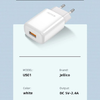 JELLICO hálózati töltő EU01 2.4A 12W 1xUSB Fehér - 3. kép
