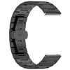 Techsuit - 20 mm-es óraszíj (W052) - Samsung Galaxy Watch 4/5/Active 2, Huawei Watch GT 3 (42 mm)/GT 3 Pro (43 mm) - Fekete - 2. kép