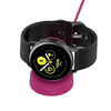 Techsuit - Vezeték nélküli töltőkábel okosórákhoz (TSC3) - Samsung Galaxy Watch 3/4/5/6-hoz, 2,5 W, asztali tartóval - Fekete - 1. kép