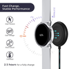 Techsuit - Vezeték nélküli töltőkábel okosórához (TSC12) - Samsung Galaxy Watch 3/4/5/6-hoz, USB, 2.5W, asztali tartóval - Fekete - 1. kép