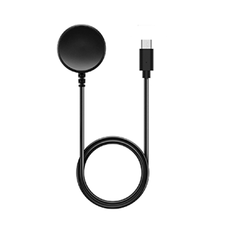 Techsuit - Vezeték nélküli töltőkábel okosórához (TSC22) - Samsung Galaxy Watch 3/4/5-höz, Type-C, 2,5W, asztali tartóval - Fekete