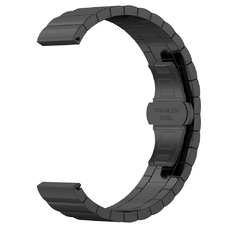 Techsuit - 20mm-es óraszíj (W012) - Samsung Galaxy Watch 4/5/Active 2, Huawei Watch GT 3 (42mm)/GT 3 Pro (43mm) - Fekete
